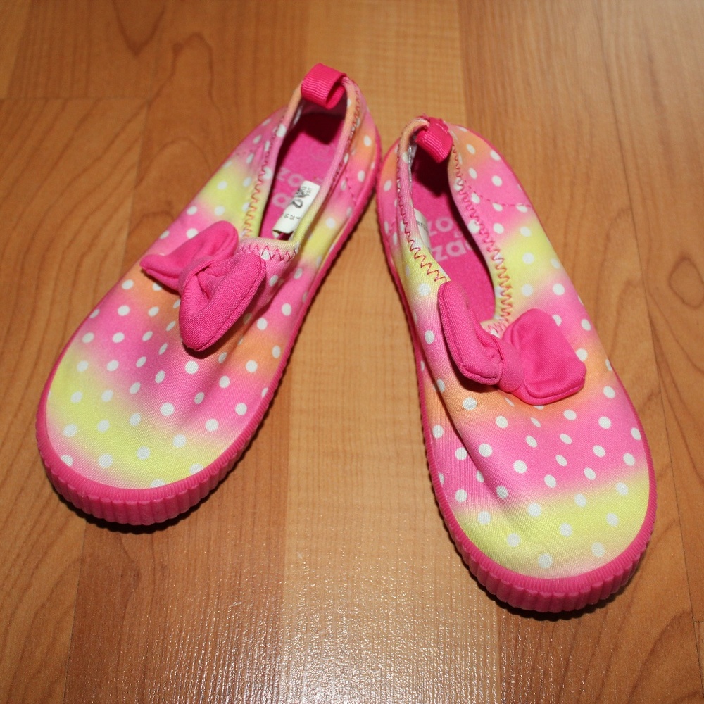 ZOE & ZAC Girl Sz 9 Pool Water Shoes Rubber Sole